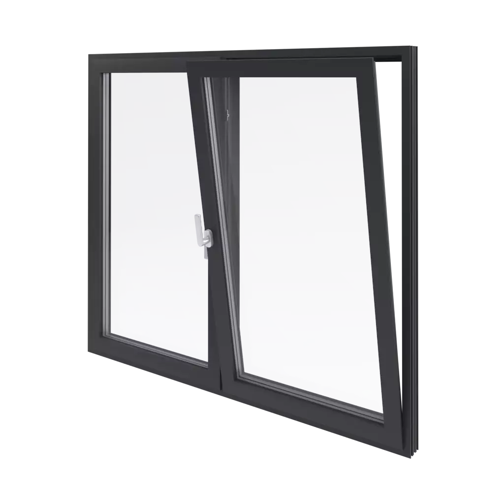 European aluminum tilt and turn window system for energy-efficient custom homes.