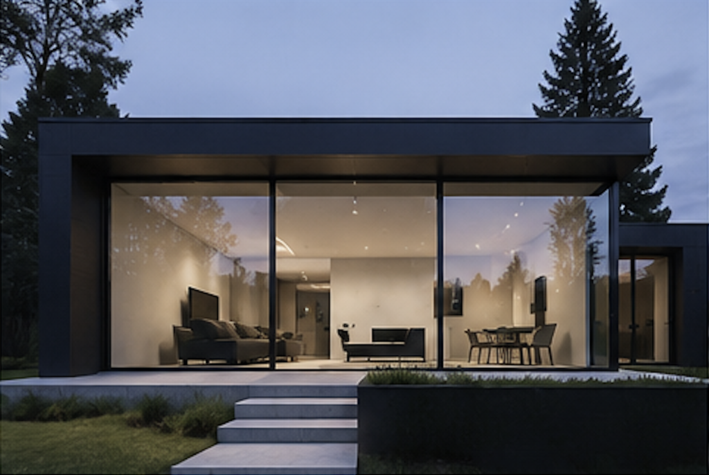 modern luxury villa exterior