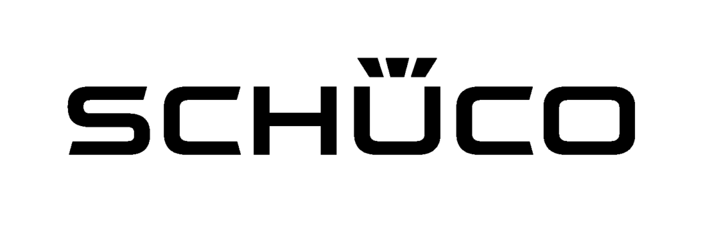 Schüco logo representing premium European aluminum window and facade systems.